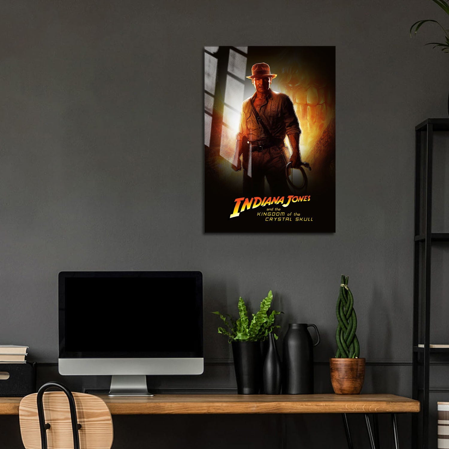 Flex Designs Metal Poster Indiana Jones and the Kingdom of the Crystal Skull 5 x 7" Home Goods - Movie 2008 Movie Metal Poster