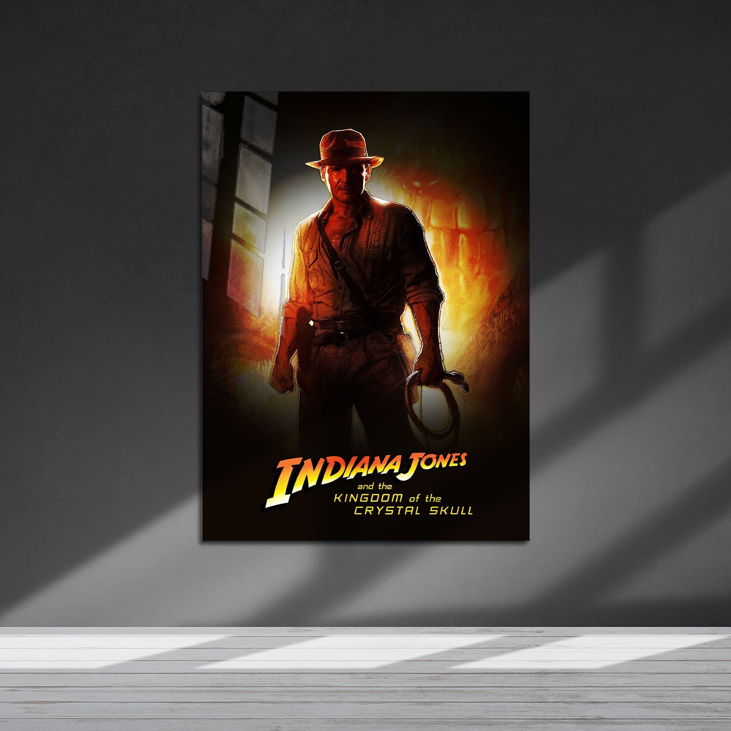 Flex Designs Metal Poster Indiana Jones and the Kingdom of the Crystal Skull 5 x 7" Home Goods - Movie 2008 Movie Metal Poster