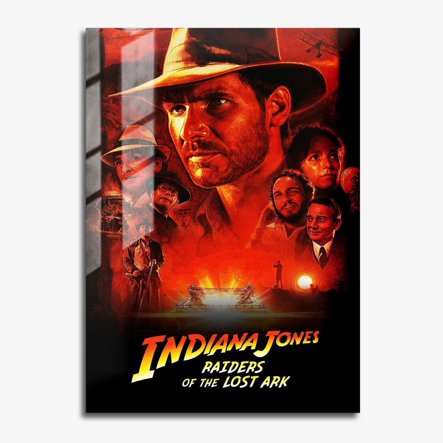 Flex Designs Metal Poster Indiana Jones Raiders of the Lost Ark Classic 11 x 17" Home Goods - Movie 1981 Movie Metal Poster