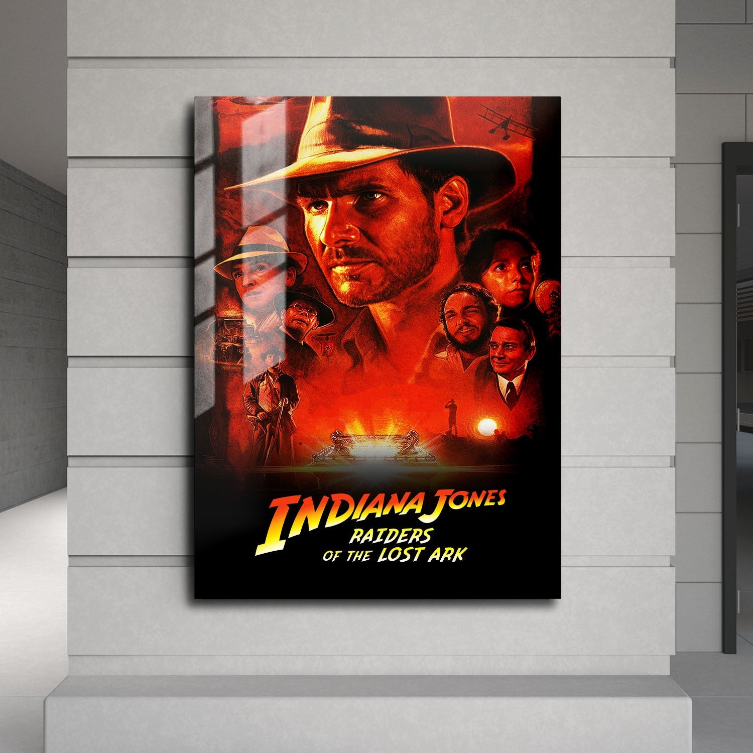 Flex Designs Metal Poster Indiana Jones Raiders of the Lost Ark Classic 24 x 36" Home Goods - Movie 1981 Movie Metal Poster