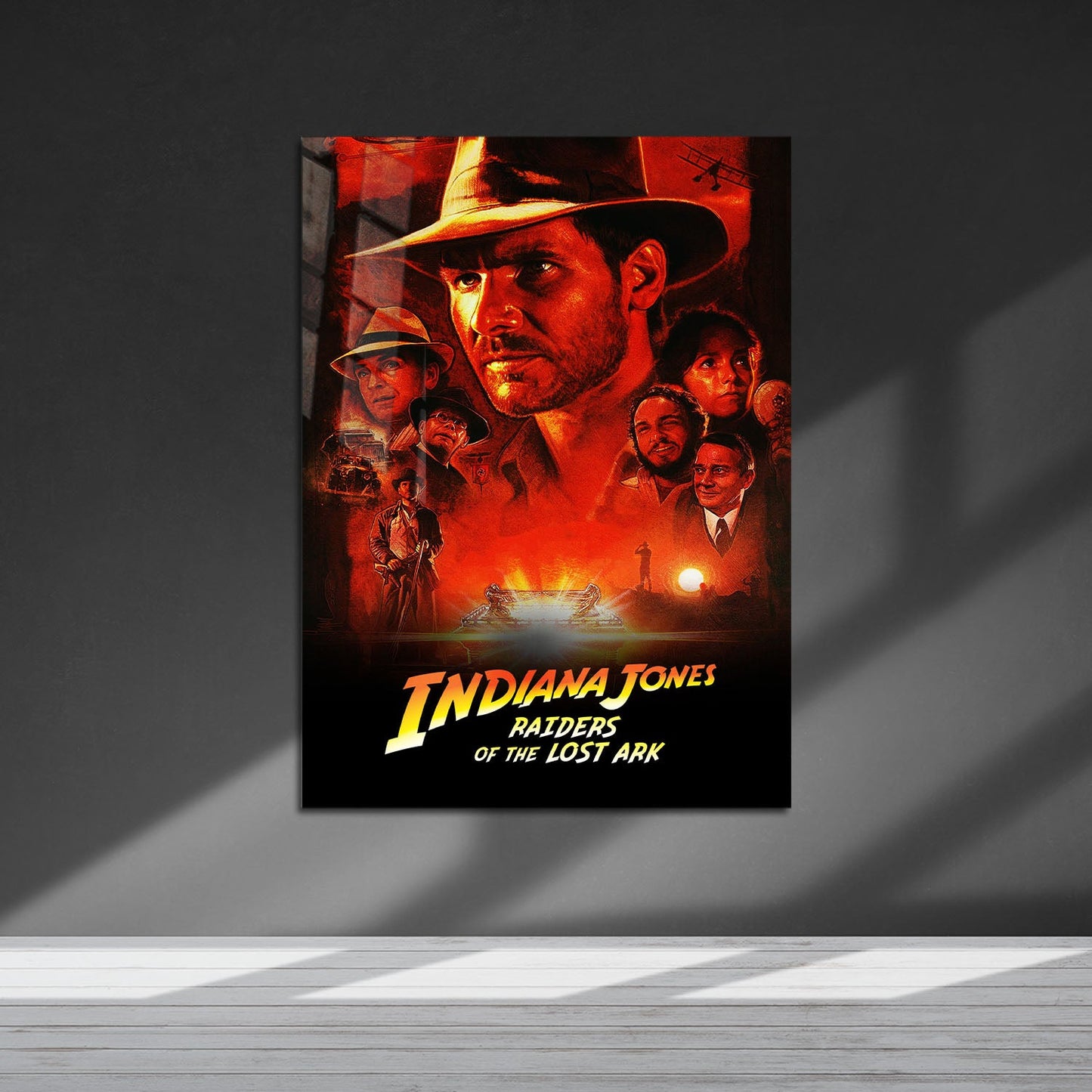 Flex Designs Metal Poster Indiana Jones Raiders of the Lost Ark Classic 5 x 7" Home Goods - Movie 1981 Movie Metal Poster