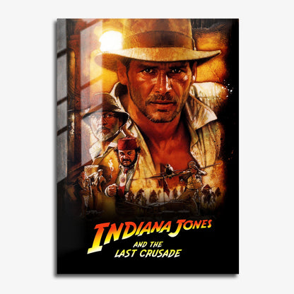 Flex Designs Metal Poster Indiana Jones and the Last Crusade Classic 11 x 17" Home Goods - Movie 1989 Movie Metal Poster