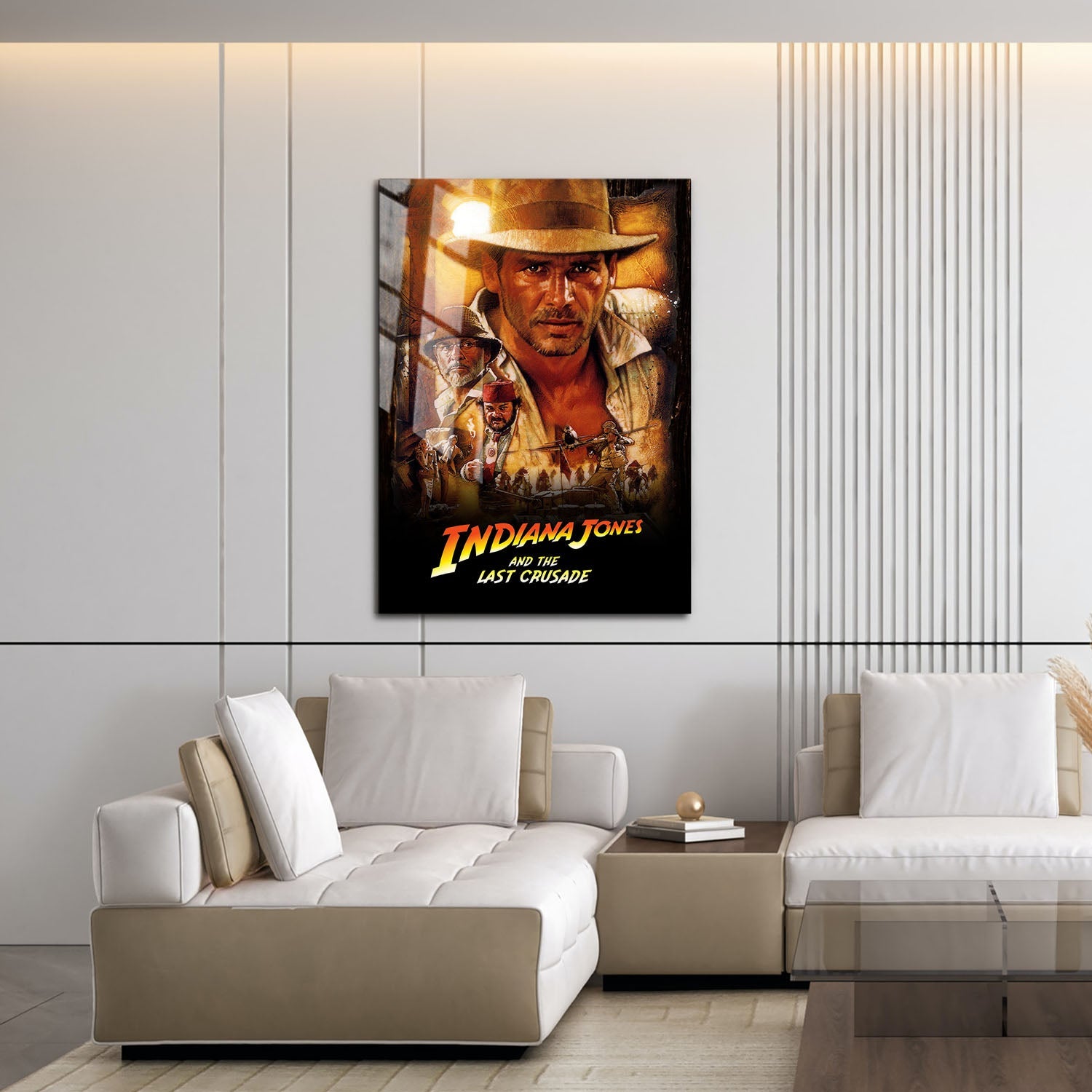 Flex Designs Metal Poster Indiana Jones and the Last Crusade Classic 16 x 24" Home Goods - Movie 1989 Movie Metal Poster