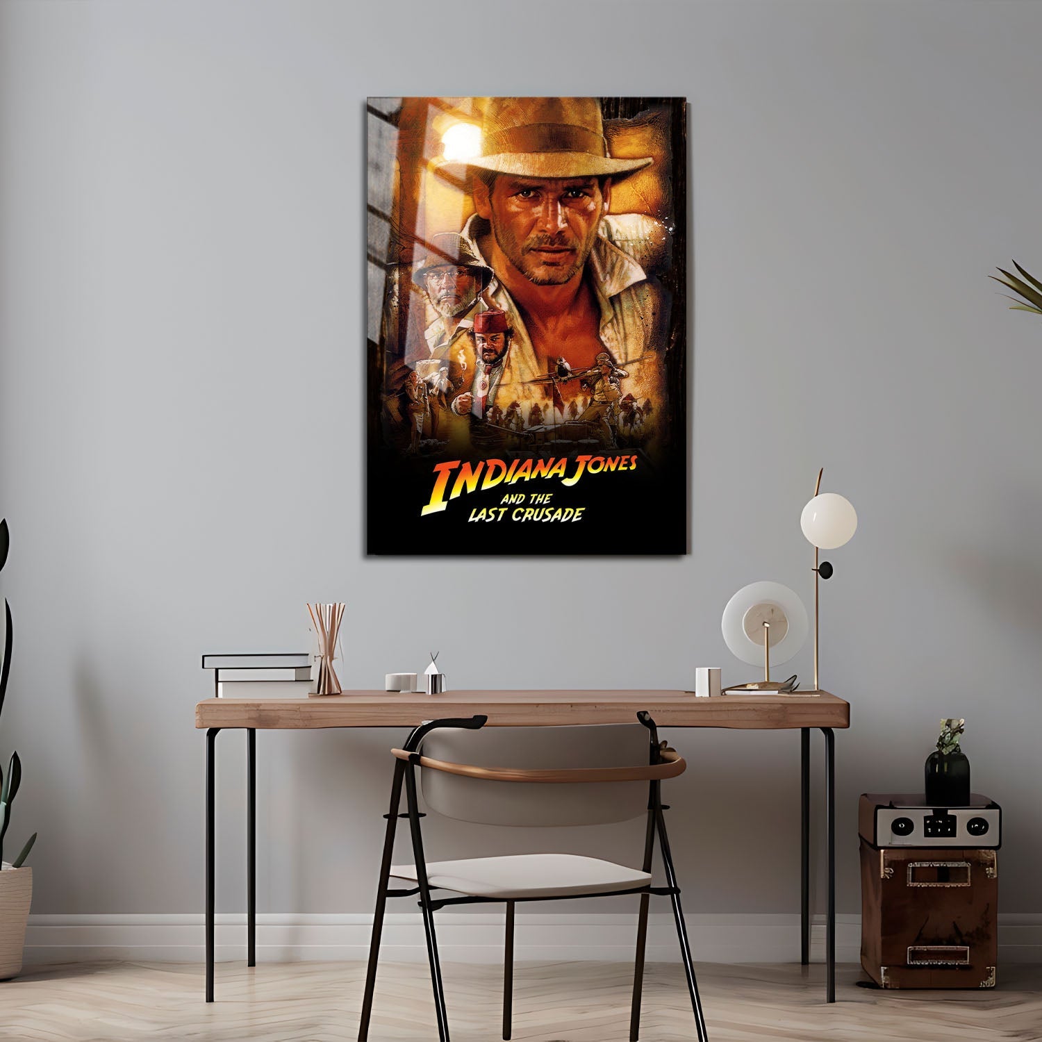 Flex Designs Metal Poster Indiana Jones and the Last Crusade Classic 24 x 36" Home Goods - Movie 1989 Movie Metal Poster