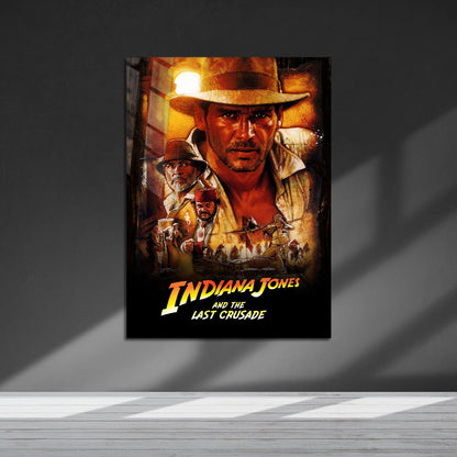 Flex Designs Metal Poster Indiana Jones and the Last Crusade Classic 5 x 7" Home Goods - Movie 1989 Movie Metal Poster