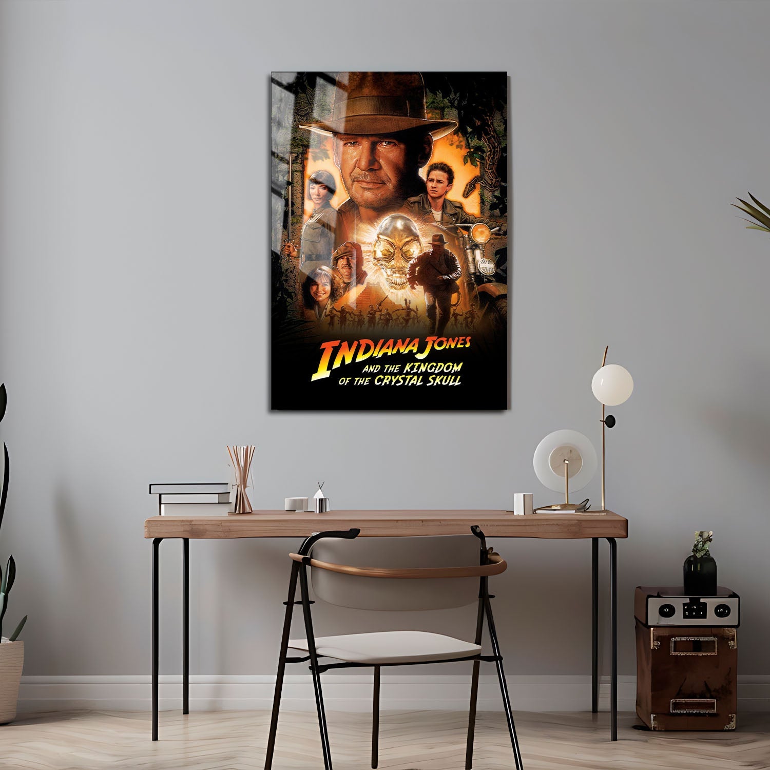 Flex Designs Metal Poster Indiana Jones and the Kingdom of the Crystal Skull Classic 24 x 36" Home Goods - Movie 2008 Movie Metal Poster