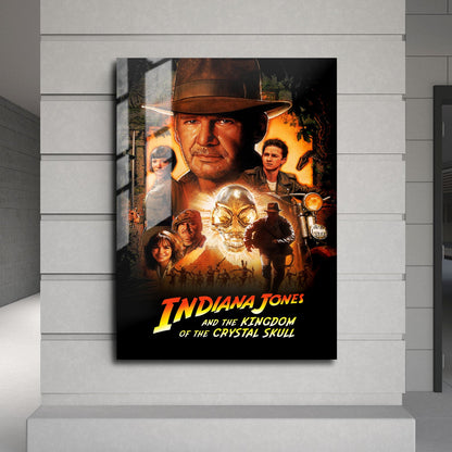 Flex Designs Metal Poster Indiana Jones and the Kingdom of the Crystal Skull Classic 24 x 36" Home Goods - Movie 2008 Movie Metal Poster