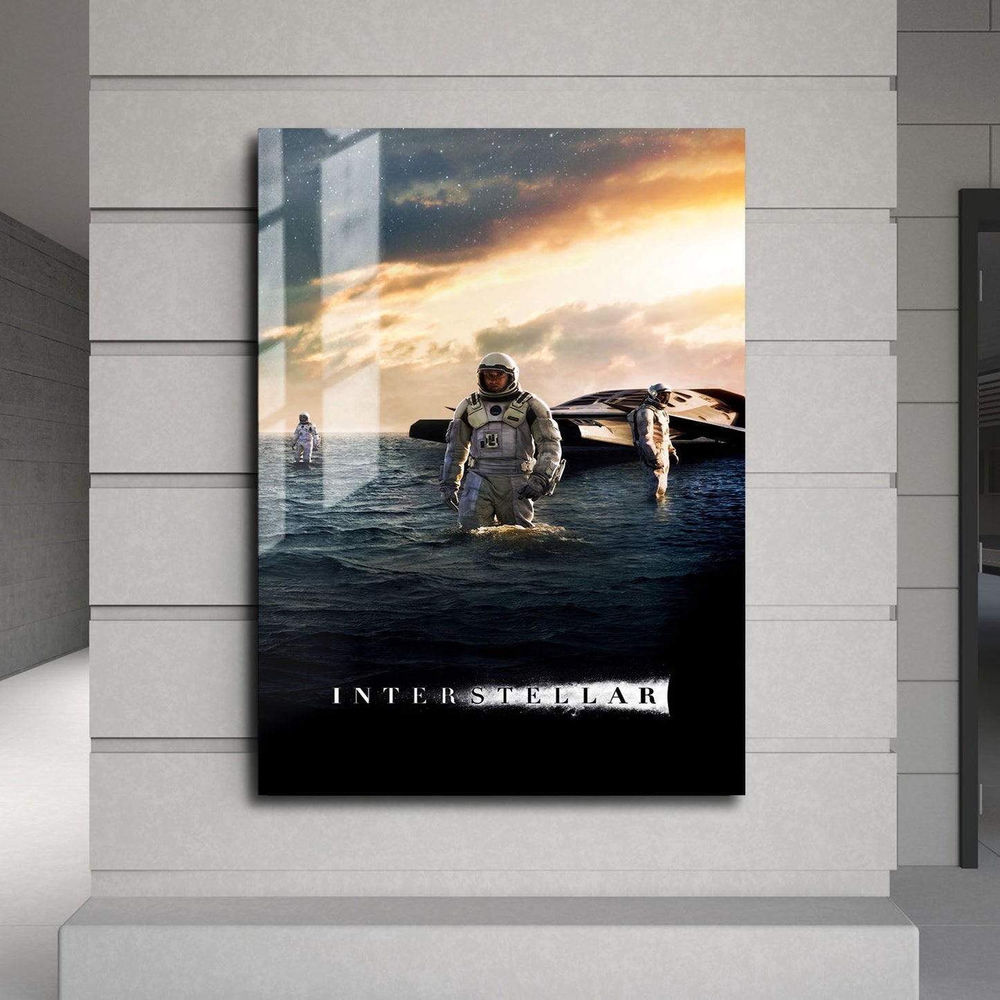 Flex Designs Metal Poster Interstellar Cinematic 24 x 36" Home Goods - Movie 2014 Movie Metal Poster