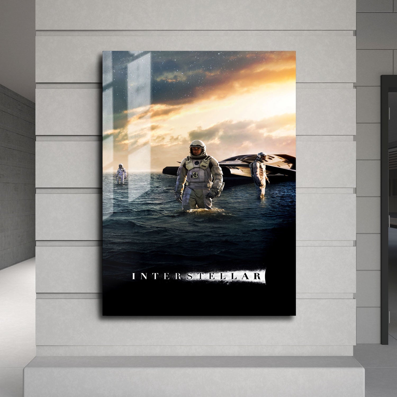 Flex Designs Metal Poster Interstellar Cinematic 24 x 36" Home Goods - Movie 2014 Movie Metal Poster