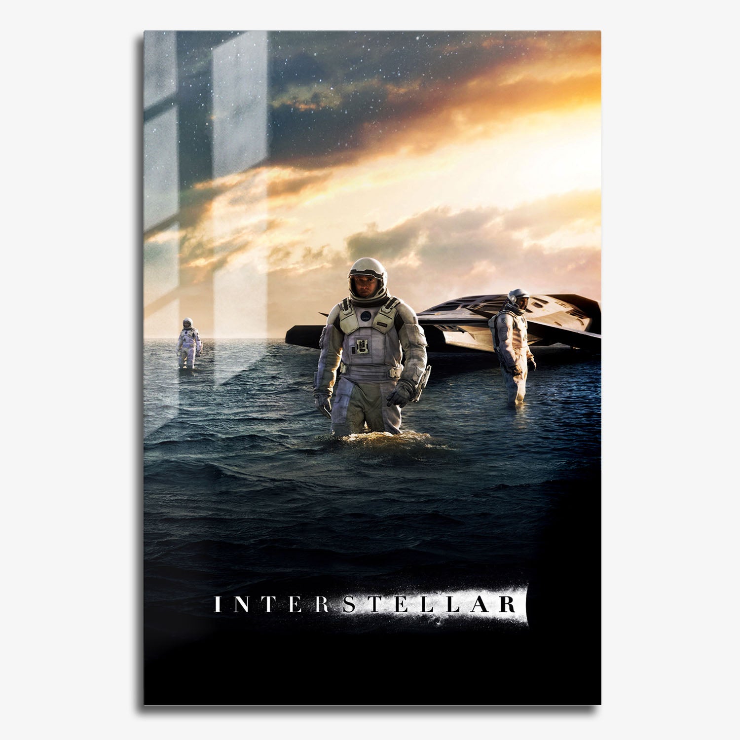 Flex Designs Metal Poster Interstellar Cinematic 11 x 17" Home Goods - Movie 2014 Movie Metal Poster