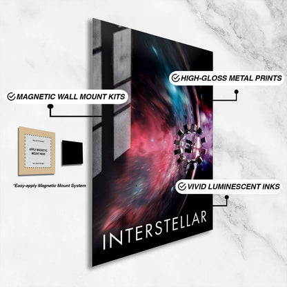 Flex Designs Metal Poster Interstellar Theatrical 16 x 24" Home Goods - Movie 2014 Movie Metal Poster