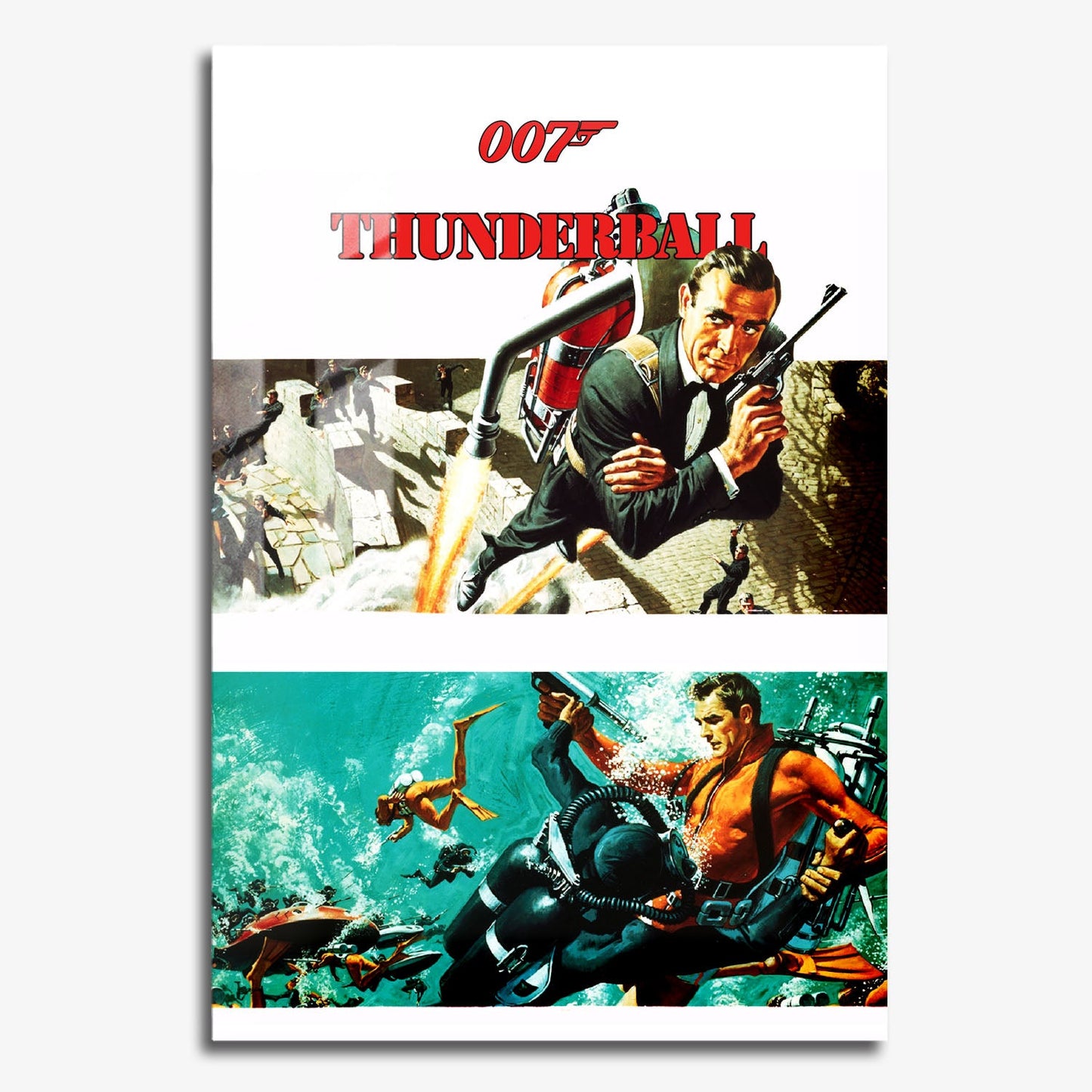 Flex Designs Metal Poster Thunderball 11 x 17" Home Goods - Movie 1965 Movie Metal Poster