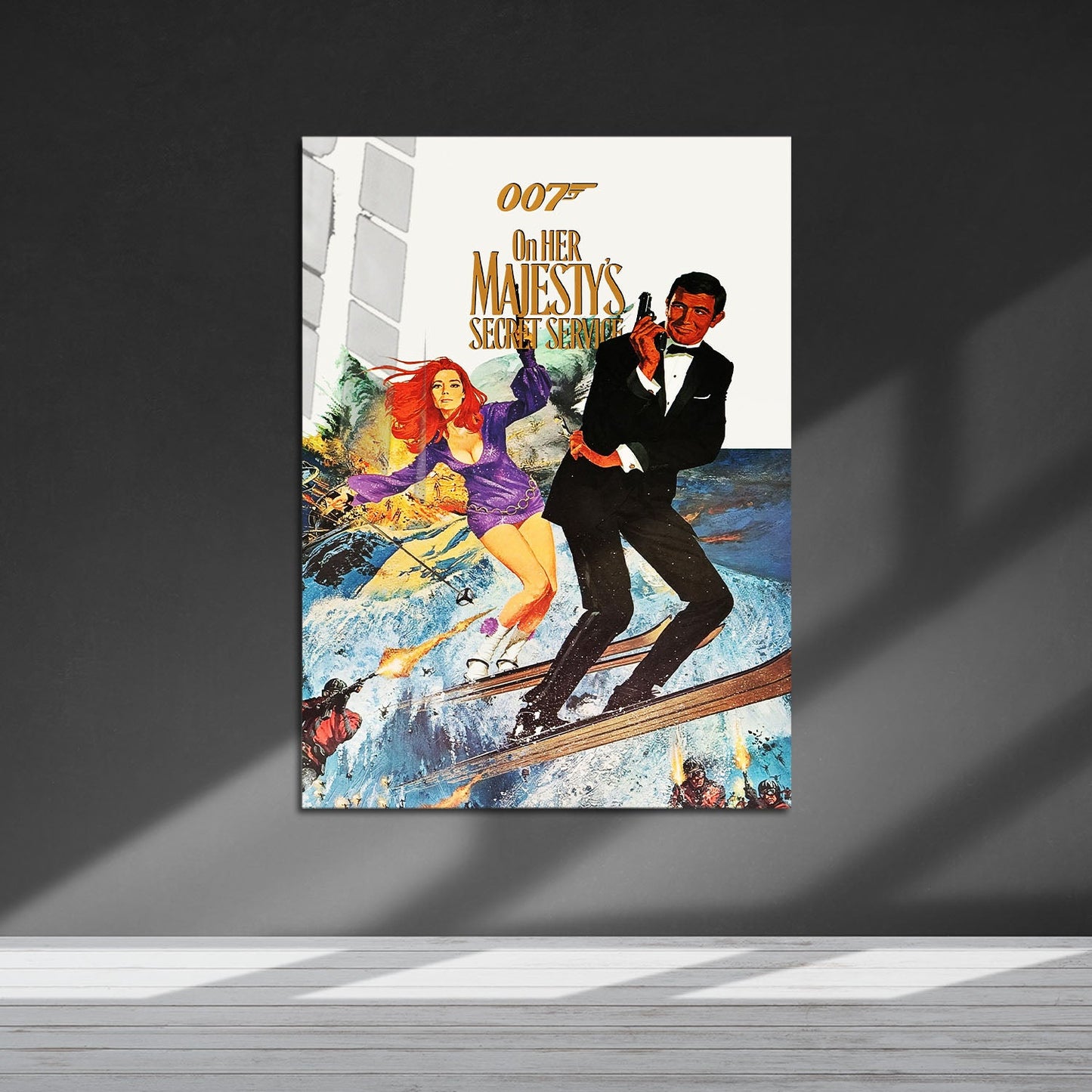 Flex Designs Metal Poster On Her Majestys Secret Service 5 x 7" Home Goods - Movie 1969 Movie Metal Poster
