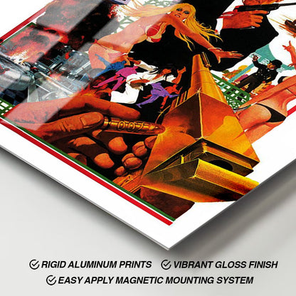 Flex Designs Metal Poster The Man with the Golden Gun 11 x 17" Home Goods - Movie 1974 Movie Metal Poster