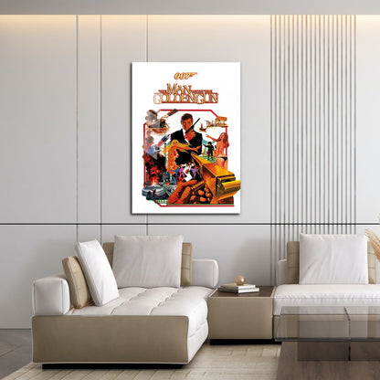 Flex Designs Metal Poster The Man with the Golden Gun 16 x 24" Home Goods - Movie 1974 Movie Metal Poster