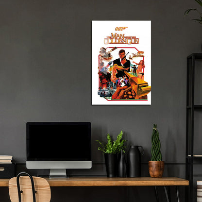 Flex Designs Metal Poster The Man with the Golden Gun 5 x 7" Home Goods - Movie 1974 Movie Metal Poster