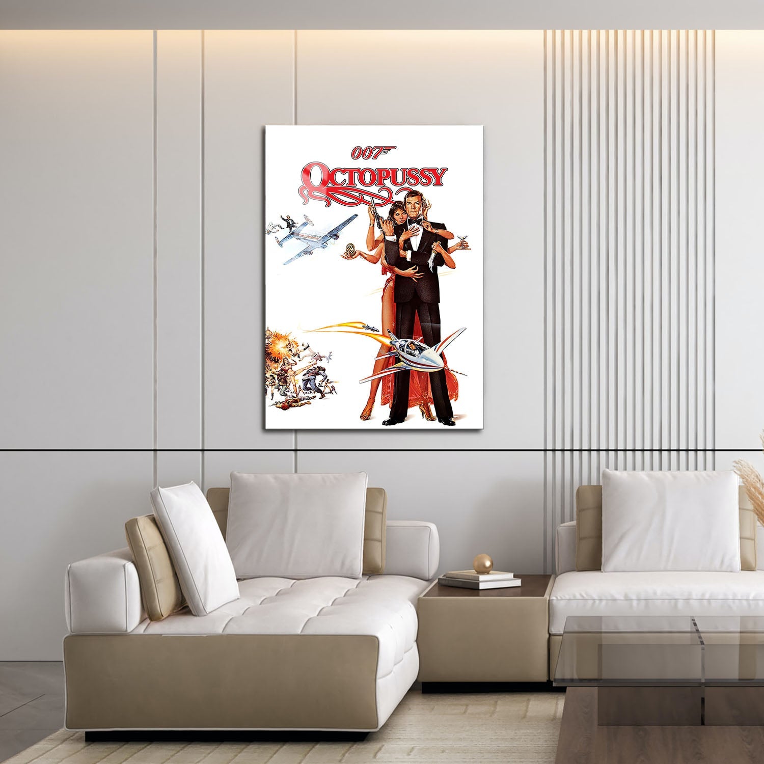 Flex Designs Metal Poster Octopussy 16 x 24" Home Goods - Movie 1983 Movie Metal Poster
