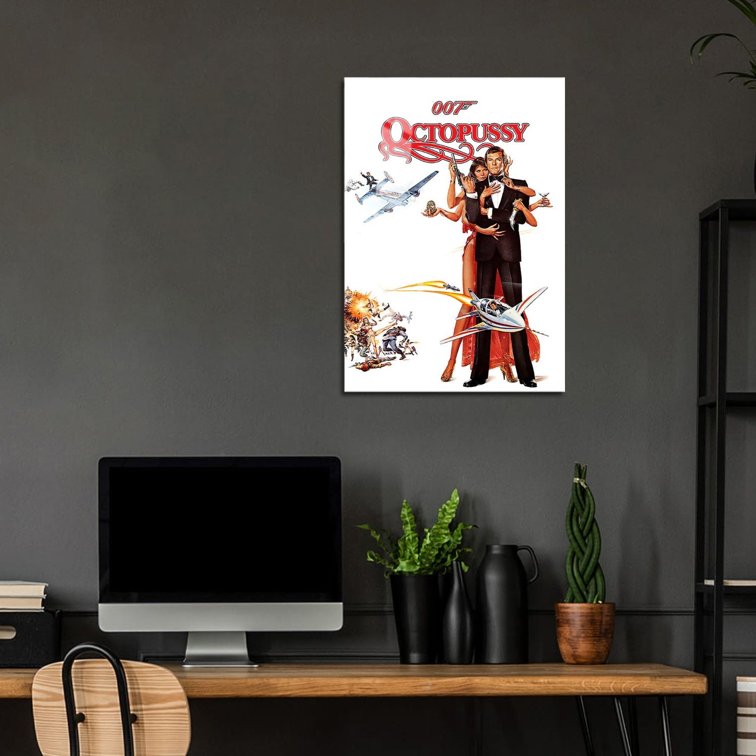 Flex Designs Metal Poster Octopussy 5 x 7" Home Goods - Movie 1983 Movie Metal Poster