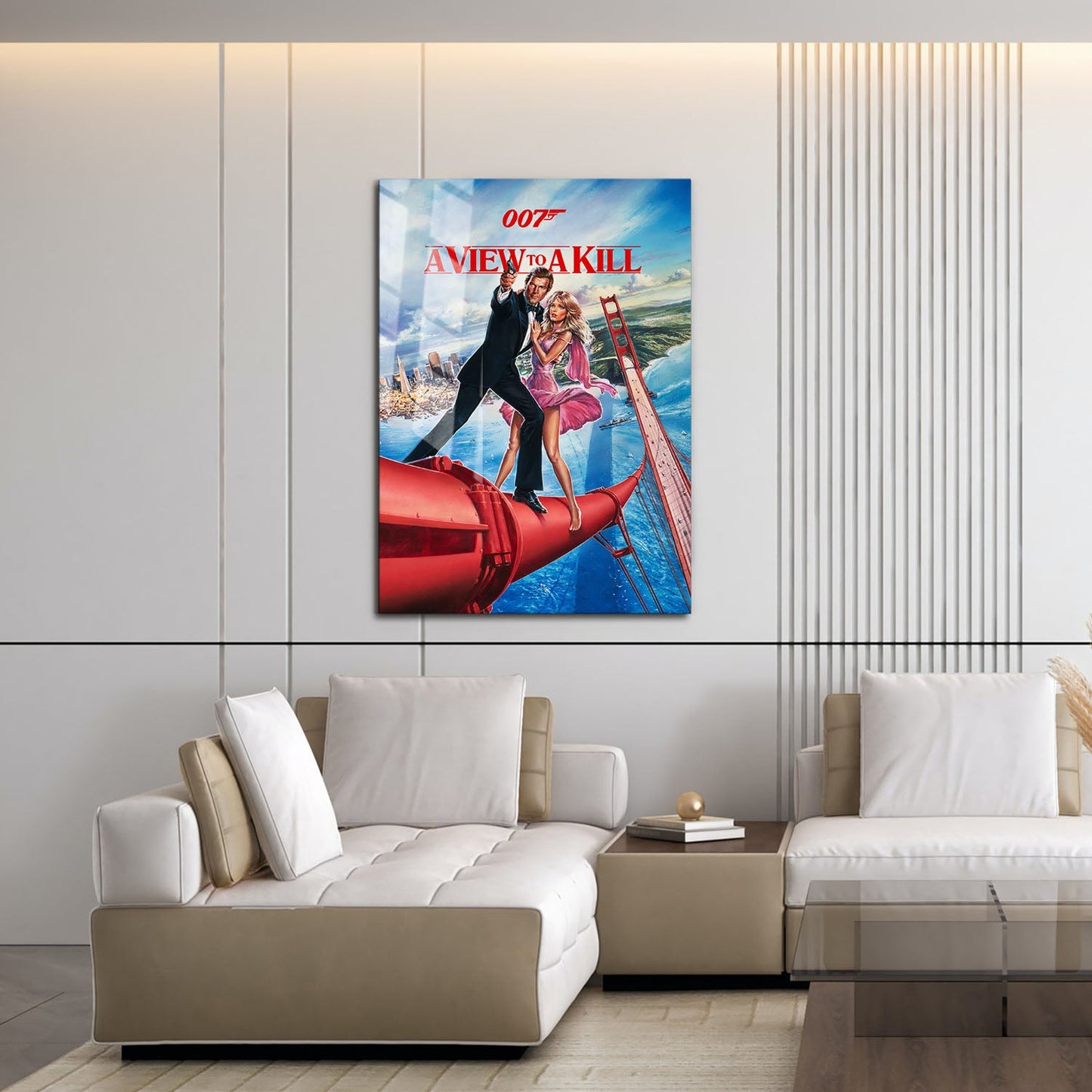 Flex Designs Metal Poster A View to a Kill 16 x 24" Home Goods - Movie 1985 Movie Metal Poster