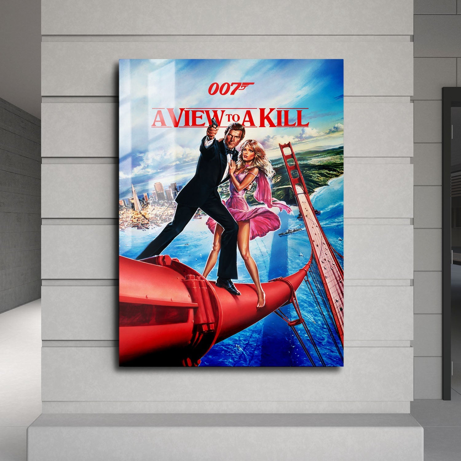 Flex Designs Metal Poster A View to a Kill 24 x 36" Home Goods - Movie 1985 Movie Metal Poster