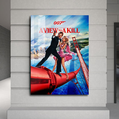 Flex Designs Metal Poster A View to a Kill 24 x 36" Home Goods - Movie 1985 Movie Metal Poster