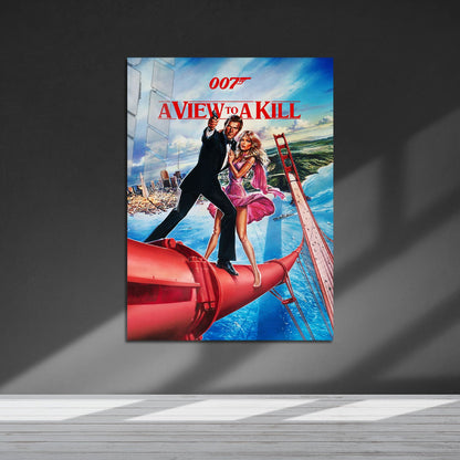 Flex Designs Metal Poster A View to a Kill 5 x 7" Home Goods - Movie 1985 Movie Metal Poster