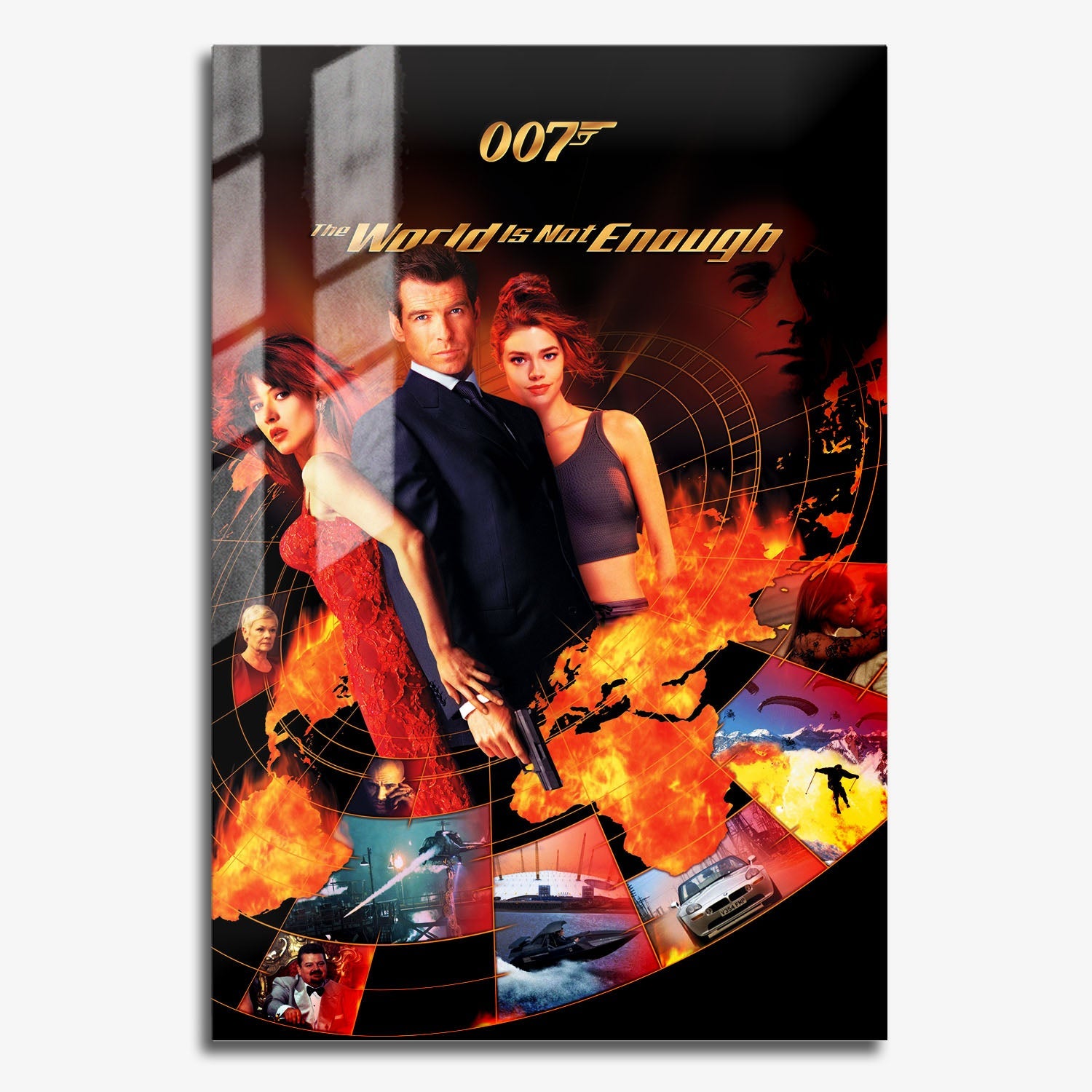 Flex Designs Metal Poster The World Is Not Enough 11 x 17" Home Goods - Movie 1999 Movie Metal Poster