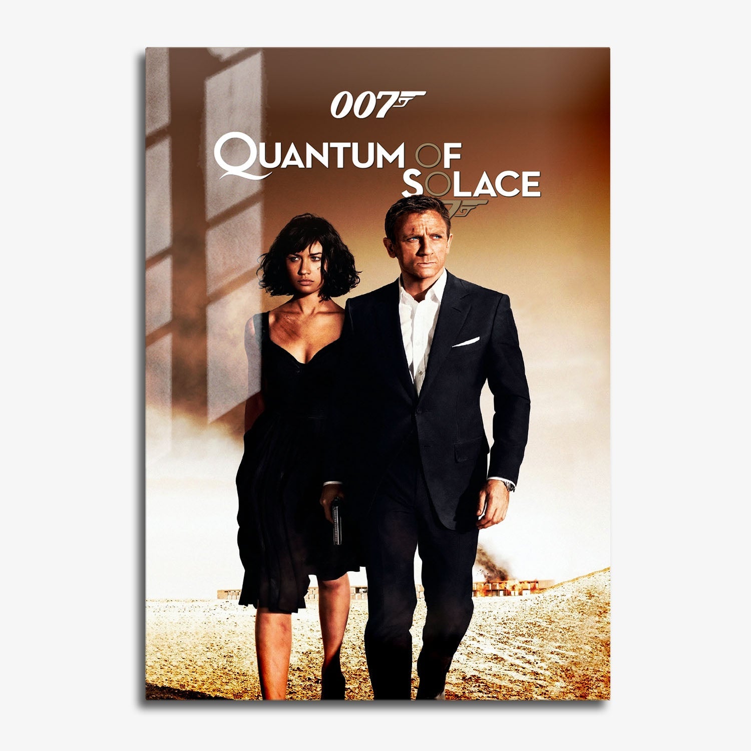 Flex Designs Metal Poster Quantum of Solace 11 x 17" Home Goods - Movie 2008 Movie Metal Poster