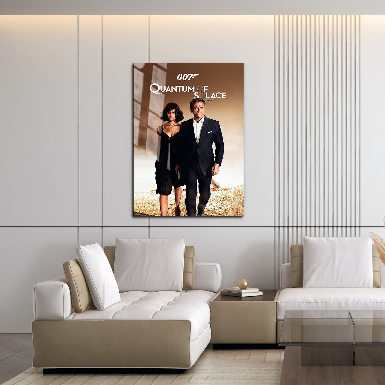 Flex Designs Metal Poster Quantum of Solace 16 x 24" Home Goods - Movie 2008 Movie Metal Poster