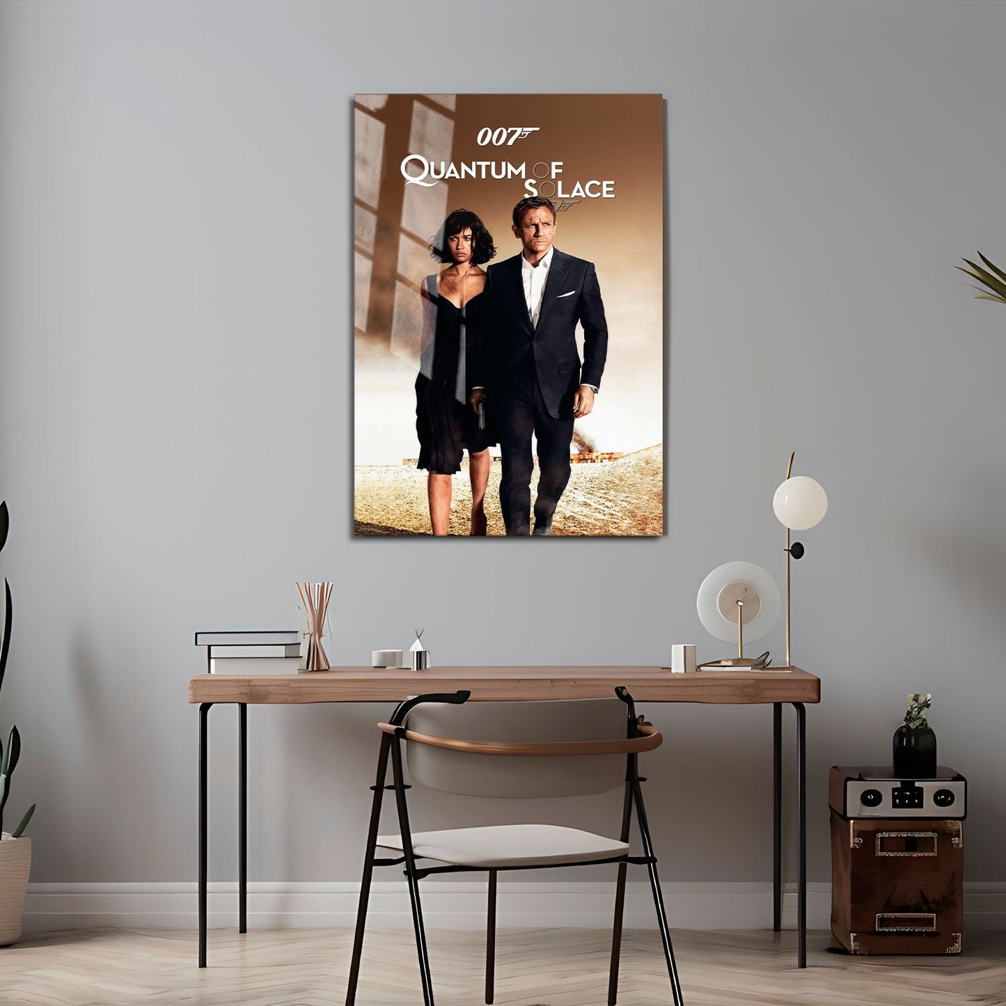 Flex Designs Metal Poster Quantum of Solace 24 x 36" Home Goods - Movie 2008 Movie Metal Poster