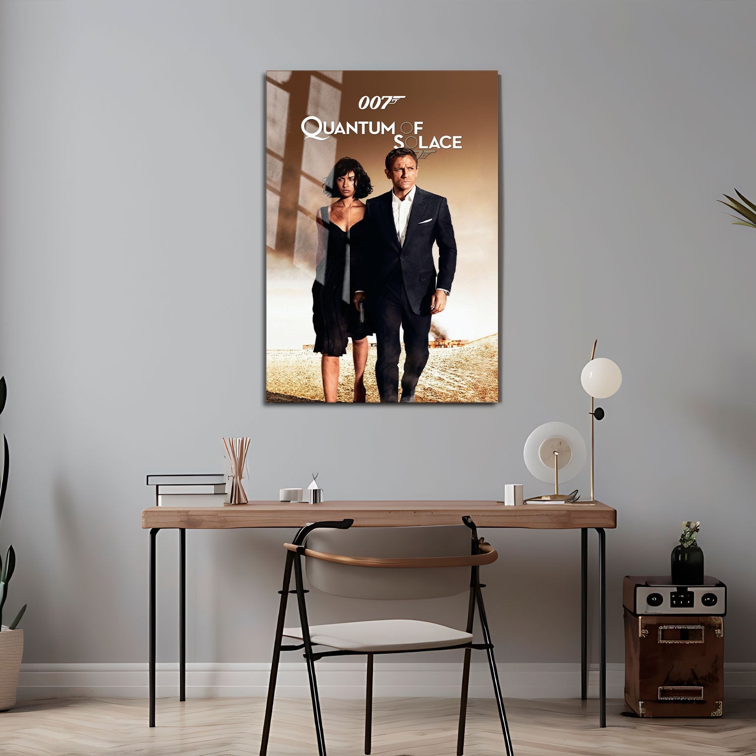 Flex Designs Metal Poster Quantum of Solace 24 x 36" Home Goods - Movie 2008 Movie Metal Poster
