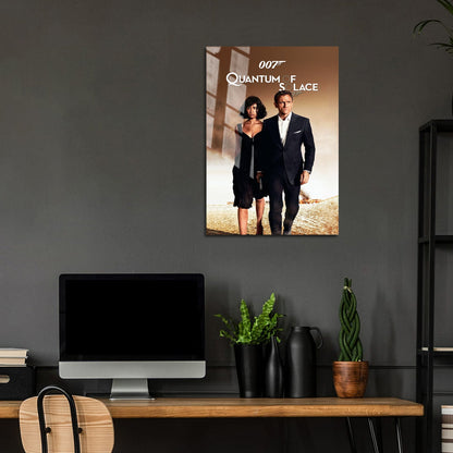 Flex Designs Metal Poster Quantum of Solace 5 x 7" Home Goods - Movie 2008 Movie Metal Poster