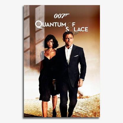 Flex Designs Metal Poster Quantum of Solace 11 x 17" Home Goods - Movie 2008 Movie Metal Poster