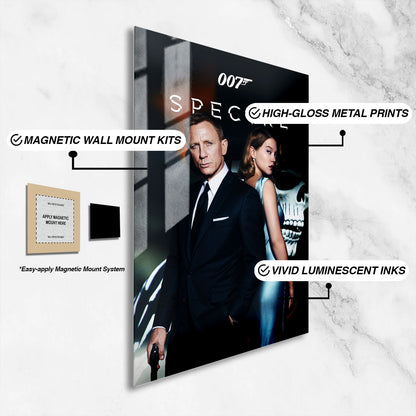 Flex Designs Metal Poster Spectre 16 x 24" Home Goods - Movie 2015 Movie Metal Poster