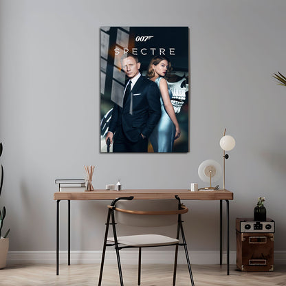 Flex Designs Metal Poster Spectre 24 x 36" Home Goods - Movie 2015 Movie Metal Poster