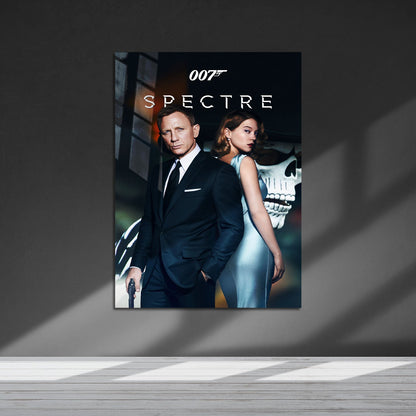 Flex Designs Metal Poster Spectre 5 x 7" Home Goods - Movie 2015 Movie Metal Poster