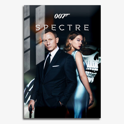 Flex Designs Metal Poster Spectre 11 x 17" Home Goods - Movie 2015 Movie Metal Poster