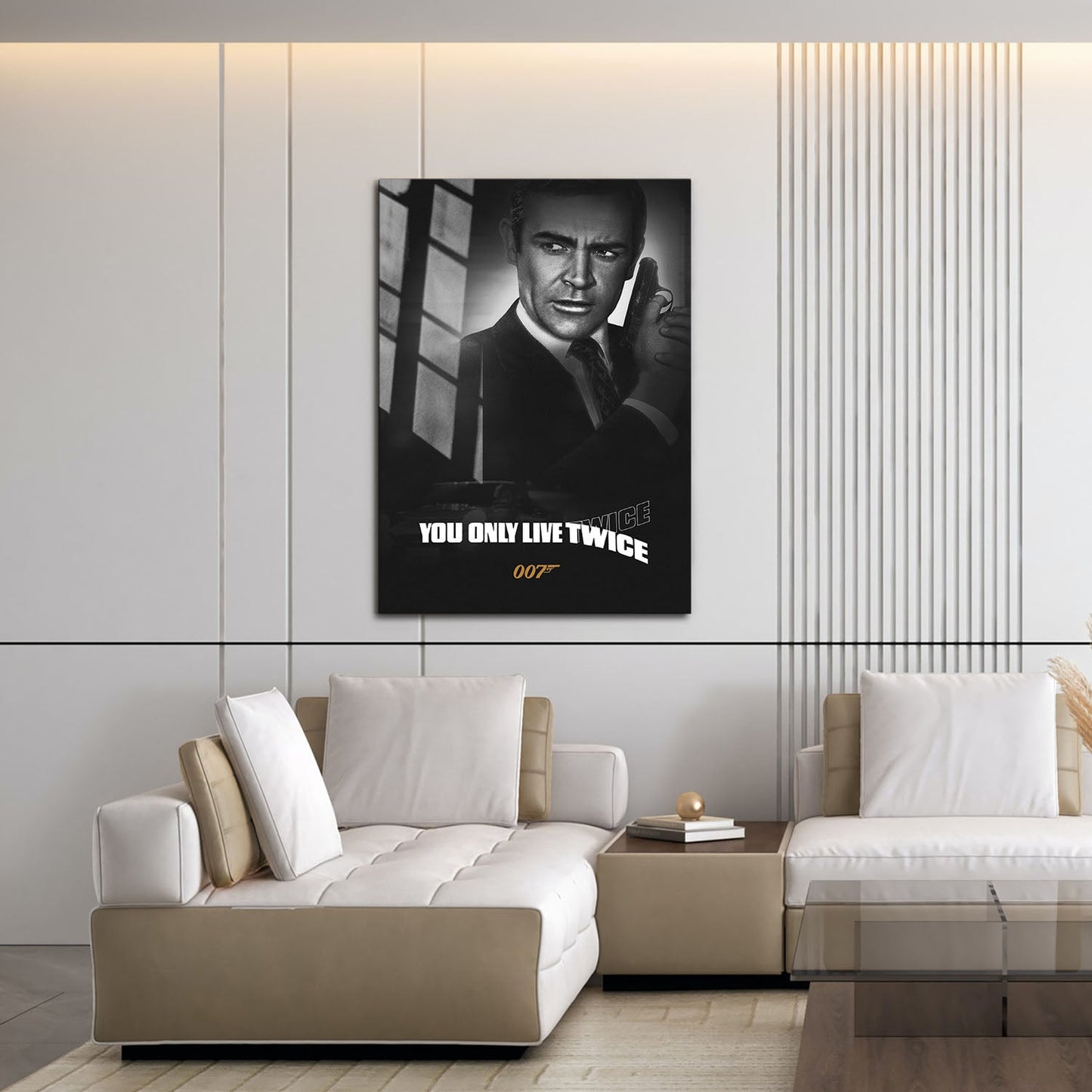 Flex Designs Metal Poster You Only Live Twice B&W 16 x 24" Home Goods - Movie 1967 Movie Metal Poster
