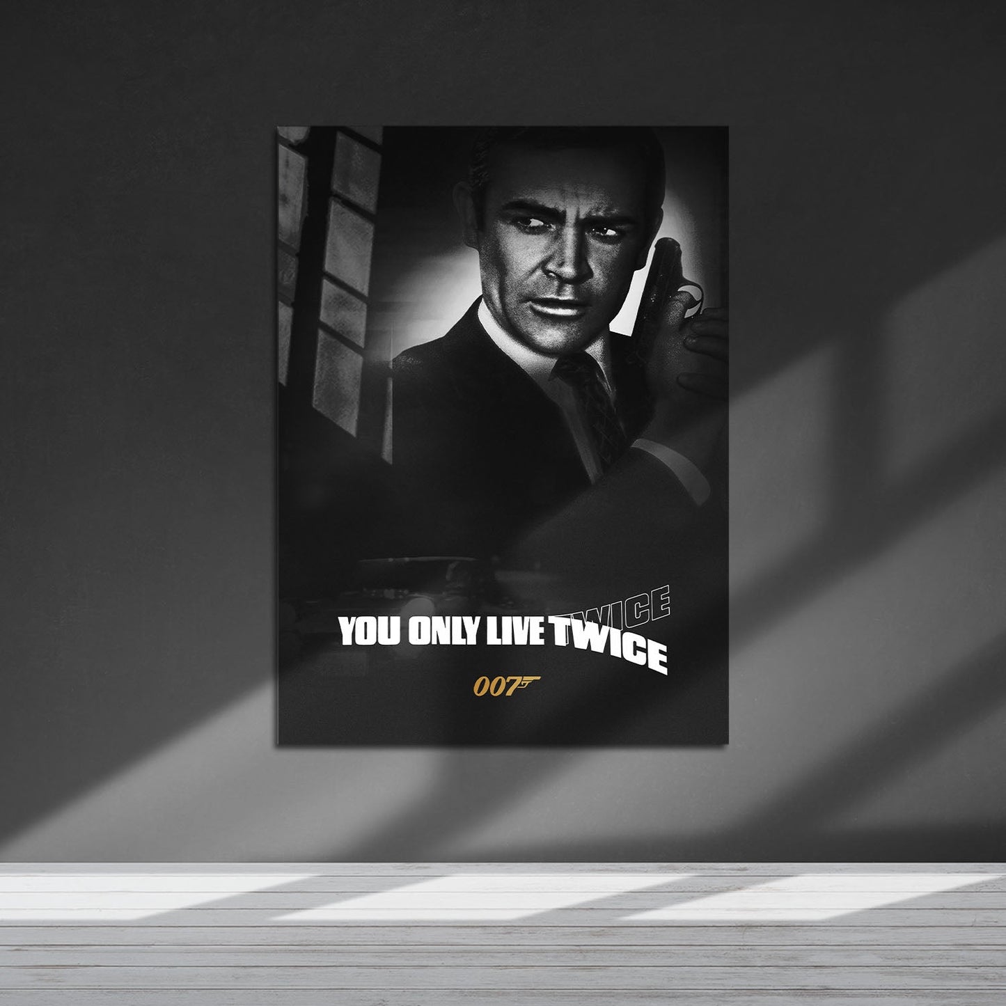 Flex Designs Metal Poster You Only Live Twice B&W 5 x 7" Home Goods - Movie 1967 Movie Metal Poster