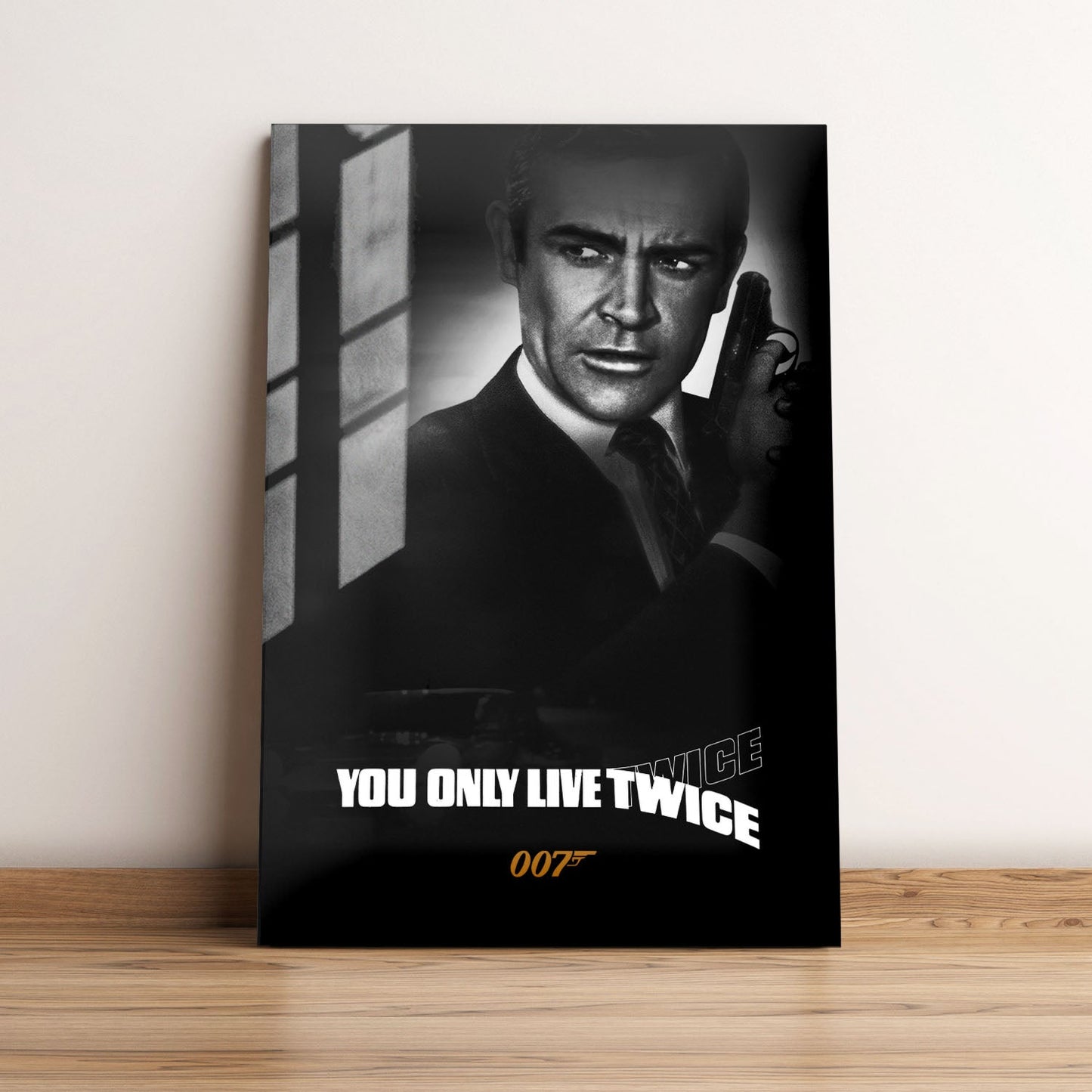 You Only Live Twice B&W Movie Metal Poster
