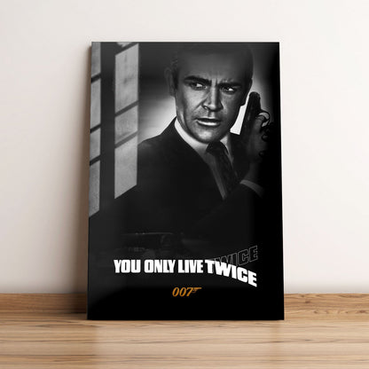 You Only Live Twice B&W Movie Metal Poster