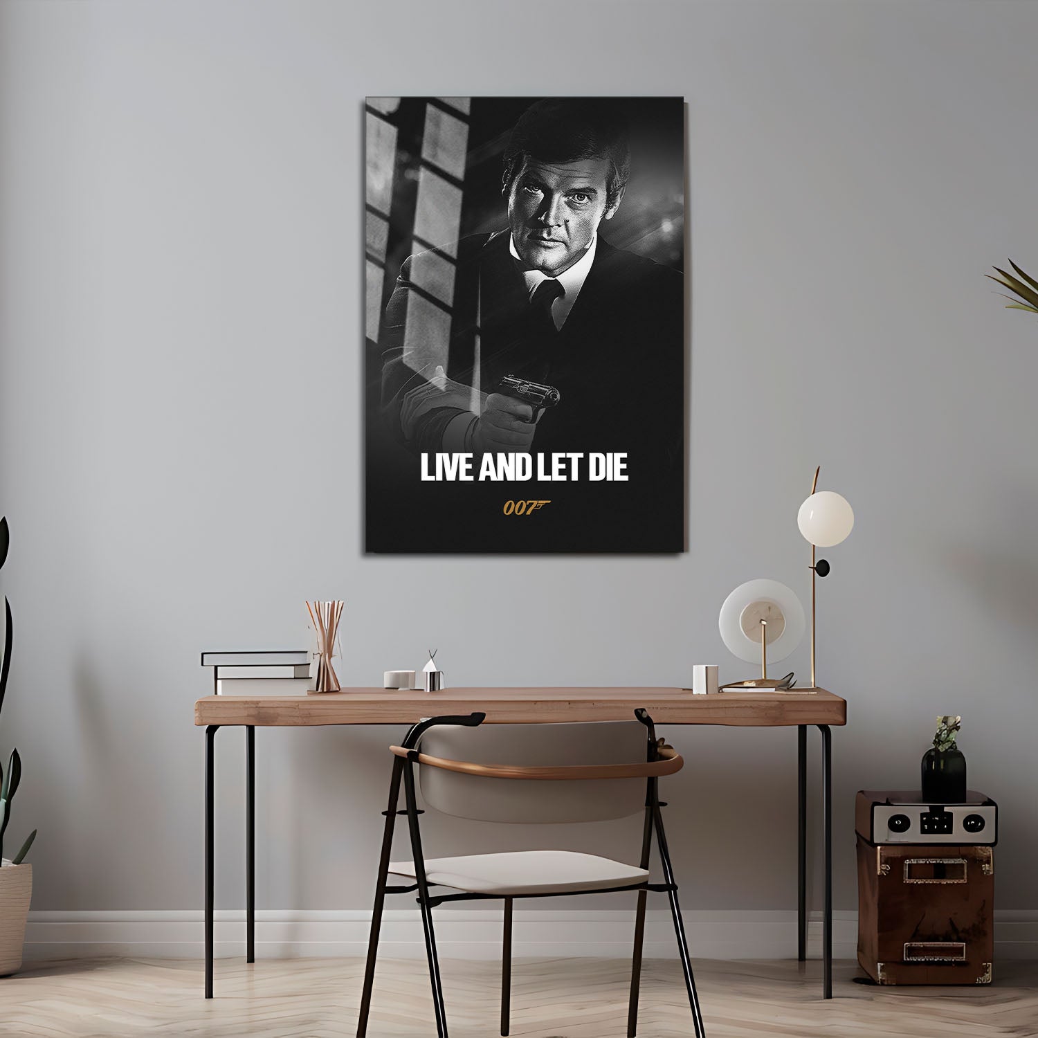 Flex Designs Metal Poster Live and Let Die B&W 24 x 36" Home Goods - Movie 1973 Movie Metal Poster