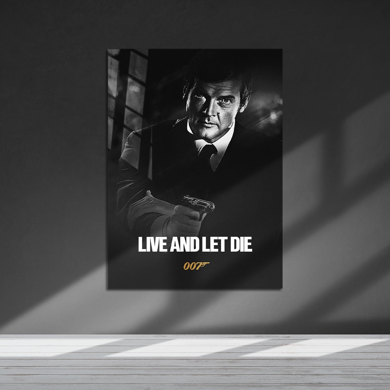 Flex Designs Metal Poster Live and Let Die B&W 5 x 7" Home Goods - Movie 1973 Movie Metal Poster