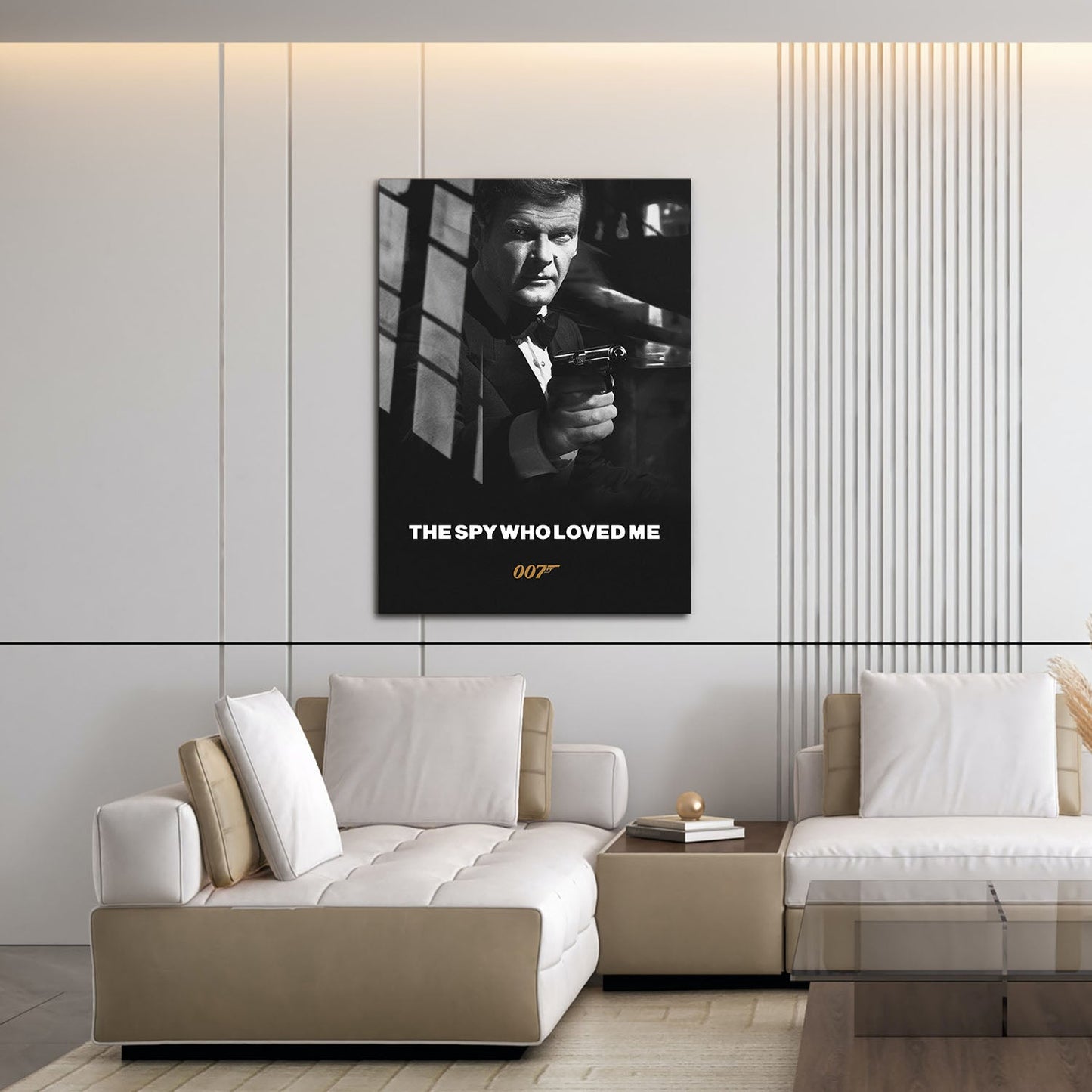 Flex Designs Metal Poster The Spy Who Loved Me B&W 16 x 24" Home Goods - Movie 1977 Movie Metal Poster