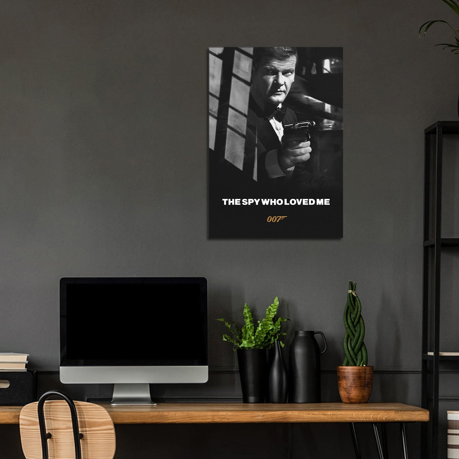 Flex Designs Metal Poster The Spy Who Loved Me B&W 5 x 7" Home Goods - Movie 1977 Movie Metal Poster