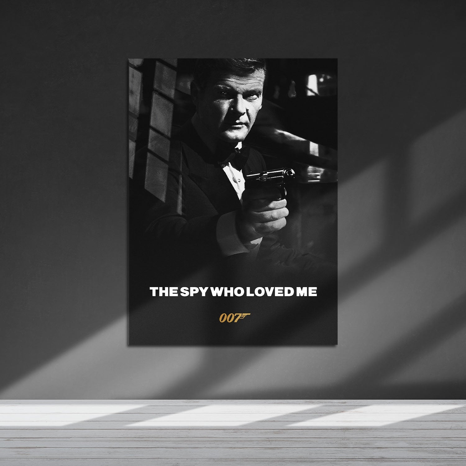 Flex Designs Metal Poster The Spy Who Loved Me B&W 5 x 7" Home Goods - Movie 1977 Movie Metal Poster