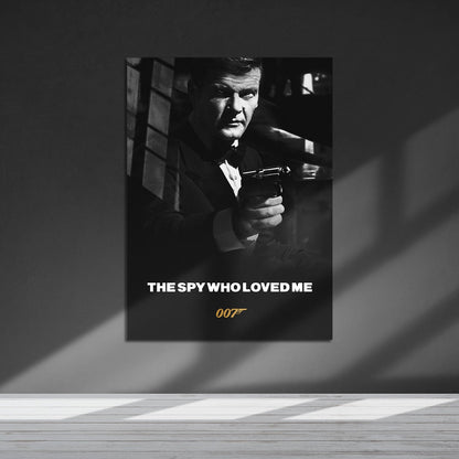 Flex Designs Metal Poster The Spy Who Loved Me B&W 5 x 7" Home Goods - Movie 1977 Movie Metal Poster