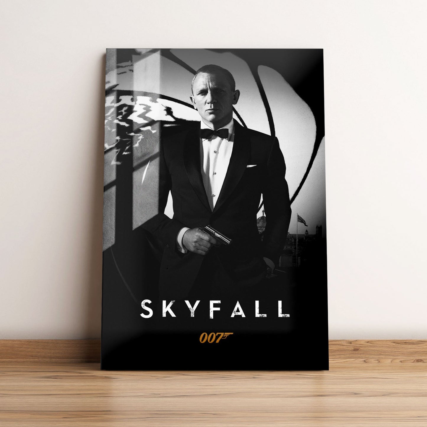 Skyfall B&W Movie Metal Poster
