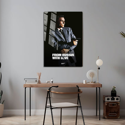 Flex Designs Metal Poster From Russia with Love Classic 24 x 36" Home Goods - Movie 1963 Movie Metal Poster