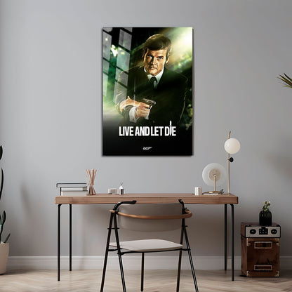 Flex Designs Metal Poster Live and Let Die Classic 24 x 36" Home Goods - Movie 1973 Movie Metal Poster